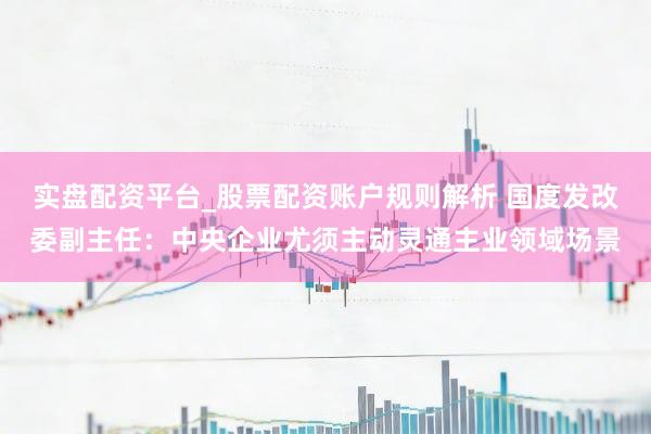 实盘配资平台_股票配资账户规则解析 国度发改委副主任:中央企业尤须主动灵通主业领域场景